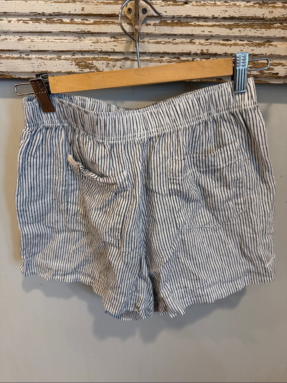 Nude Lucy LOUNGE STRIPE LINEN SHORT Size Small - Picture 3 of 6